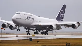 (4K) Bad Weather Landings | Vancouver YVR | Last LH 747 for 2022