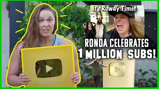 Ronda Rousey Celebrates 1 Million YouTube Subscribers!