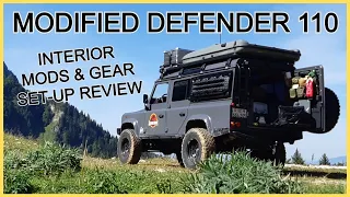 Land Rover DEFENDER 110 4x4 camper INTERIOR GEAR  | 4wd Overland Off-road Tourer | Walk around tour