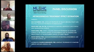 MLHC 2020: Panel Discussion - Heterogeneous Treatment Effect Estimation
