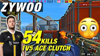 ZywOo vertigo faceit game (54 kills) INSANE 1V5 - ACE CLUTCH!!! 🤯 CSGO ZywOo POV