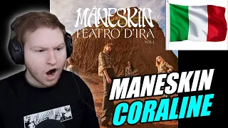 Måneskin - CORALINE (lyrics - SUB ENG) REACTION!!!