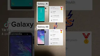 Samsung Galaxy J6 vs Galaxy  A6