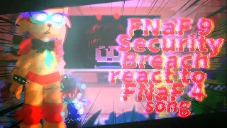 🇺🇸🇷🇺 Fnaf 9 Security Breach reacts to FNAF 4 song (The LivingTombstone) [Gachaclub] Rus/Eng🇷🇺🇺🇲