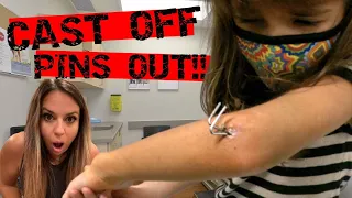 BROKEN ARM! CAST OFF PINS OUT! **SHOCKING!!😱😳