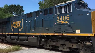 CSX N319-24 Loaded Cross, SC Coal Train heads down the Eastover Sub