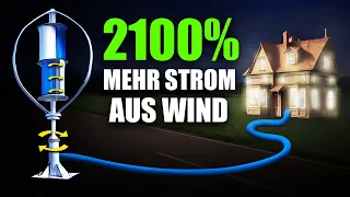 Duo-Wind-Mixer erzeugt massenhaft Strom Zuhause!