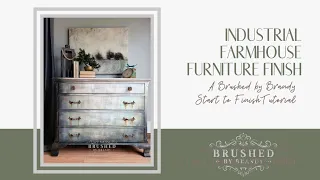 Industrial Farmhouse Furniture Finish Tutorial