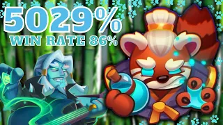 *OMG 86% win rate* Spirit Master 5029% max talent VS Cultist MAX version 18.0 -Rush Royale-vertical
