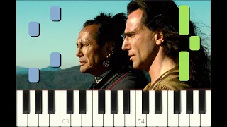piano tutorial "THE LAST OF THE MOHICANS" Main Theme, 1992, with free sheet music (pdf)