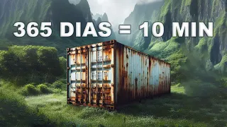 365 Days in 10 Minutes - Shipping container house transformation