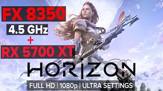 Тест HORIZON ZERO DAWN на FX 8350 (4.5GHz) + RX 5700 XT | FULL HD | ULTRA SETTINGS