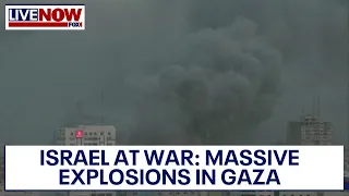 Israel at war: Massive explosions in Gaza as Hamas attack  | LiveNOW from FOX