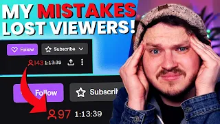 5 Streaming MISTAKES That Hurt My Growth!