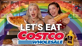 MY GF & I EAT EVERYTHING AT COSTCO | COSTCO MUKBANG