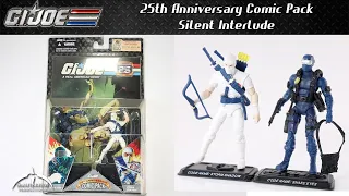 G.I. Joe 25th Anniversary Comic Pack Silent Interlude Snake Eyes vs Storm Shadow Unboxing and Review