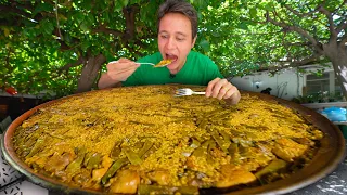 Authentic Spanish Paella!! HUGE PAELLA + Market Food Tour in Valencia, Spain!