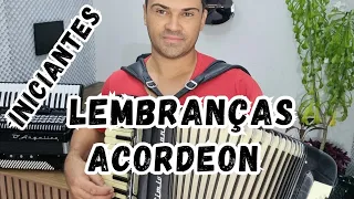 Como Tocar - LEMBRANÇAS- ZÉ FORTUNA E PITANGUEIRA  - Acordeon SOLO CANTO COMPLETO