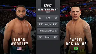 Tyron Woodley vs Rafael Dos Anjos UFC 4 Gameplay