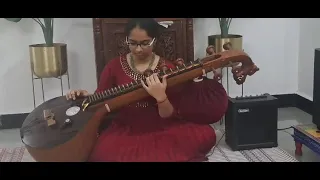 Muzhumadhi avaladhu |veena (cover) by our student Jodhaa Akbar |A R Rahman