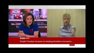 Founder, Mike Adams, features on BBC news for Purple Tuesday