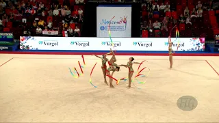 Uzbekistan (UZB) - 2019 Rhythmic Junior Worlds, Moscow (RUS) - Qualifications 5 Ribbons