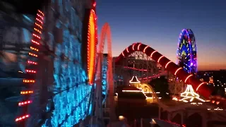 Incredicoaster FULL POV night and day comparison in Pixar Pier at Disneyland Resort