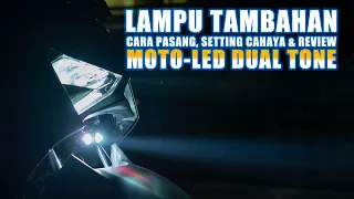 Lampu Tambahan Motor - Dual Tone Xmax Connected