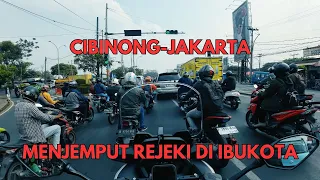 Trip Ngantor Cibinong - Jakarta Selatan (Kuningan) | Situasi jalanan Jakarta | XMAX Connected 2023