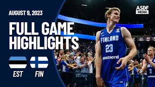 Estonia vs Finland Friendly Game In FIBA World Cup 2023