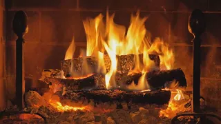 ✰ 8 HOURS ✰ Christmas FIREPLACE ✰ ACOUSTIC GUITAR ♫ ☆ Christmas Music Instrumental ♫ YULE LOG!