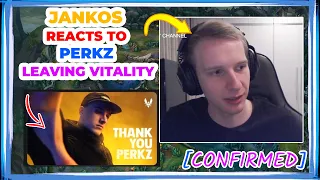 Jankos Reacts to PERKZ LEAVING VITALITY 👀 [CONFIRMED]