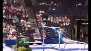 Uneven Bars Triple Back Salto Dismount Gymnastics Video