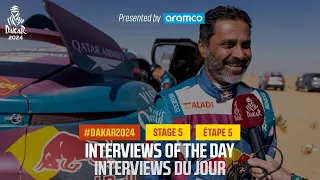 Interview of the day presented by Aramco - Stage 5  - #Dakar2024