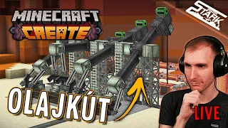 Minecraft Create - 9.Rész (Fúrjunk OLAJKUTAT!) - Stark LIVE