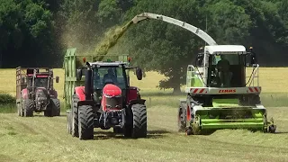 Silage 2022 - Mowing & Lifting Grass with Claas Jaguar 830, Fendts, Massey Ferguson & Case IH