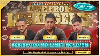 Andy, Mariano, Henry, Mikita Badziakouski, LSG Hank & Mars Play $50/100 - Commentary by DGAF