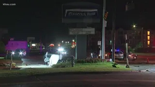 Rush Block: Suspect dies in rollover crash on Westheimer while trying to flee officers