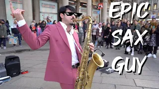 EPIC SAX GUY 🎷on the street | Saxophone Cover Daniele Vitale