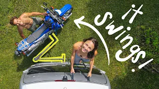 BUILDING A SWING AWAY MOTORCYCLE CARRIER FOR REAR DOOR ACCESS | VAN LIFE SOLUTION