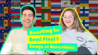 REACTING TO SEMI-FINAL 1 SONGS AT EUROVISION 2024