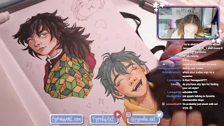 drawing anime boys again *not clickbait* | Twitch Stream VOD 17/09/21