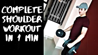 Complete Shoulder Workout Plan in 60 second | Gaurav Sharma Fitness |