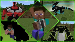 The best Ben10 mod for mcbe with transformation animations. Minecraft addons.