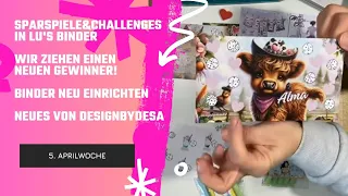 Sparspiele & Challenges💜5. Aprilwoche🐨Wir suchen neue Challenges aus🐨Neues von Designbydesa💜