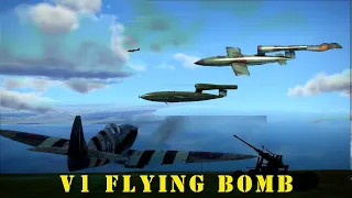 How To Practice Attacking V1 Flying Bombs in IL2 BOS on the Normandy Map.