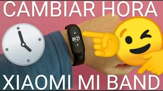 ⌚👉🕒 Cómo CAMBIAR la HORA XIAOMI MI BAND 2024 FÁCIL y RÁPIDO