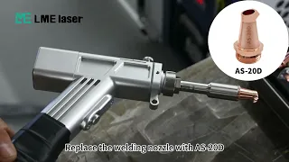 How to install 4 in 1 fiber laser welding machine LME laser