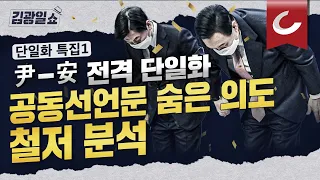 [김광일쇼] '단일화 공동선언문'에 숨은 메시지 전격 분석