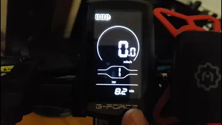 G-FORCE T42 ( DEFAULT DISPLAY SETTINGS ) MODEL YL80C AND REVIEW. E-BIKE DISPLAY SETTINGS